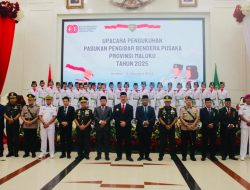 Semangat Nasionalisme Menggema di Pengukuhan Paskibraka Maluku 2025