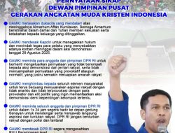 GAMKI Maluku Serukan Aksi Damai, Tolak Kekerasan pada 1 September